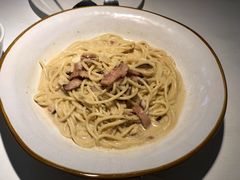 奶油蘑菇培根意面-秀儿家の小确幸花园西餐厅