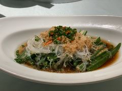 蒜蓉蒸秋葵-北京老铺烤鸭(西稍门店)