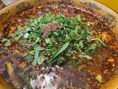 老板娘亲自拌匀的鳝丝-乐山第一家临江鳝丝(茶坊路店)