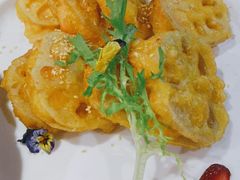 白洋淀虾仁藕饼-小放牛炒菜馆(北国商城店)