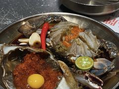 -草家酱蟹炭火烤肉店(珲春南路一店)