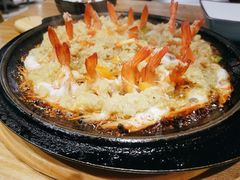 铁板蒜蓉开边虾-天山传奇新疆菜(SKLP店)