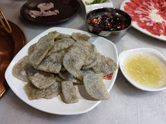 老北京素油煎灌肠-京门老爆三·铜锅涮肉 爆肚(望京店)