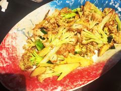 豆酱炒蒜苗台山花菜-粤·向群饭店(二沙岛店)