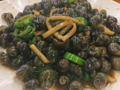 紫苏酸笋鼓汁炒石螺-南记食粥坊·宵夜大排档(岭南分店)