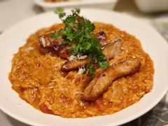 烤猪颈肉泡菜烩饭-沛家·西餐Brunch·直火料理