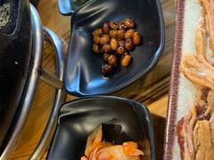 老醋菠菜花生-大壮家原味烤肉(兴华北街店)