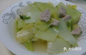 Baihuacai Stir-Fried with Pork