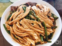 排骨豆角粘卷子-望湖烤鱼