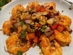 泰式香茅草干炒大虾-紫滇源云南生态菜(丹凤街店)