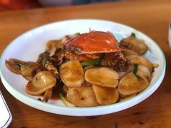 蟹炒年糕-石榴院子(西施故里店)