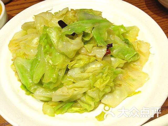 西贝莜面村(金源店)-炝炒牛心菜-菜-炝炒牛心菜图