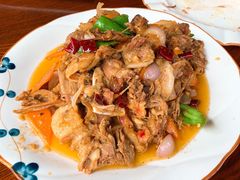 炒羊肉-湿地人家坑烤
