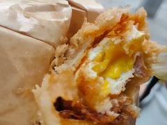 -小红车炸蛋葱油饼