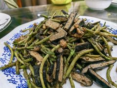 野芦蒿炒臭干-广迎居老正兴菜馆