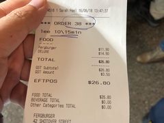 账单-Fergburger(皇后镇店)