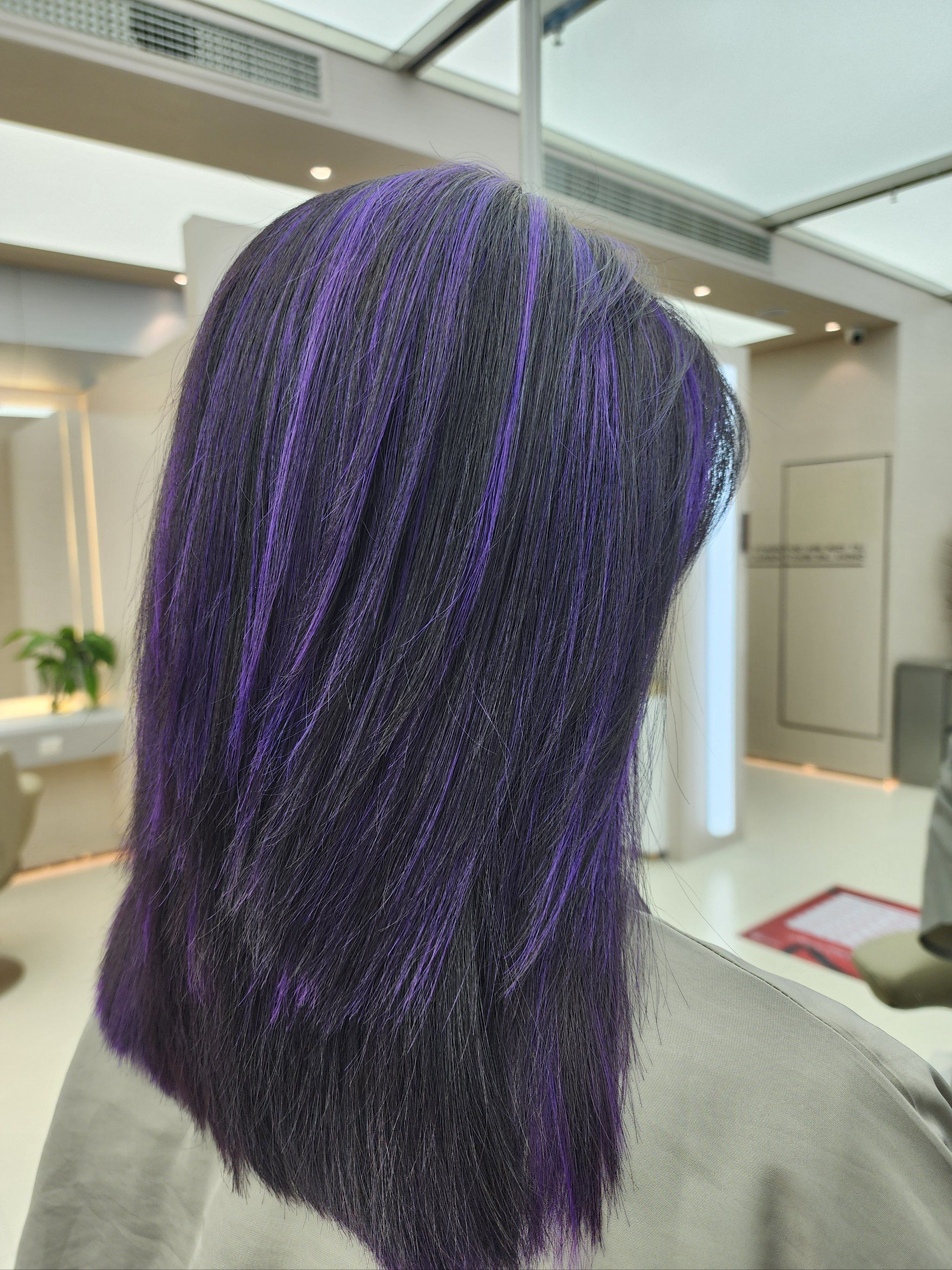紫色挑染