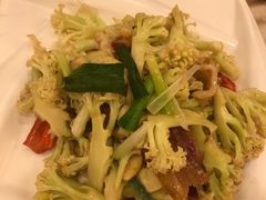 菜花腊肉炒鲜鱿-潮喜竹溪荔湖酒家(荔枝湾店)