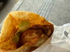 -小红车炸蛋葱油饼