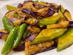 苦瓜炒茄子-雪园上海饭店(港湾1号店)
