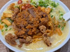 蛋冲牛肉豆腐脑加酥肉-小豆海棠(人民南路店)