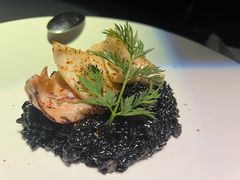 鱿鱼王鲜墨鱼汁烩意大利米饭-小火花·干式熟成牛排馆Spark SteakHouse(剑桥郡店)