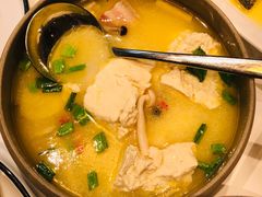 咸肉菌菇炖农家豆腐-杭州西湖柳莺里酒店·闻莺厅