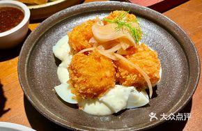 Fried Handmade Shrimp Paste with Tartar Sauce