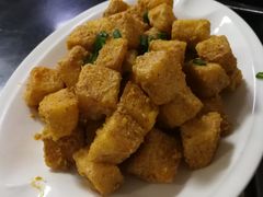 咸蛋黄炒茄子-李师傅脆肚(梅林店)