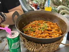 排骨豆角焖卷子-遇见小院—虹鳟鱼•农家菜(怀柔店)