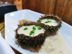 海胆蒸蛋-蓝湾碧波·老字号·疍家非遗海上餐厅