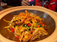 酸萝卜烧手撕鸡-吃饭皇帝大土家民族菜(正大广场店)