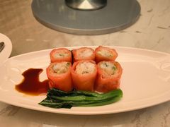 红米脆皮鲜虾肠-东海朗廷酒店-唐阁T’ANG COURT 中餐厅