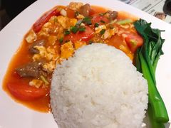 番茄鸡蛋牛肉饭-老東粥皇·茶餐厅(云路中心店)