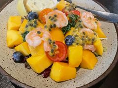 芒果鲜虾配薄荷百香果酱-反正(阿罗海城市广场店)