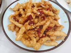 炸鱿鱼条-天伦海鲜·老味道·青岛菜(栈桥天主教堂店)