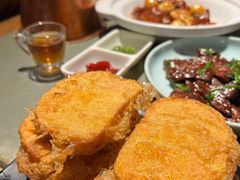 鸡蛋裹炸馒头片-小吊梨汤·北京菜·烤鸭(鸟巢店)