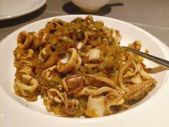 雪菜炒鱿鱼-佬太公海鸭·海鲜大排档(上海总店)