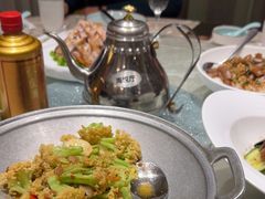 -海派美食·家宴海鲜青岛菜·石锅鲽鱼头(东方城店)