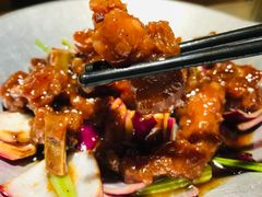蒜香蜜汁排骨-绿茶餐厅(西单老佛爷店)