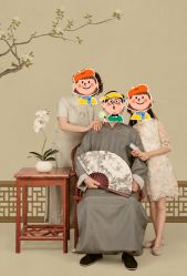 -时光纪亲子全家福照相馆(静安店母女写真父母纪念照)