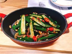 小炒秋葵-小大董·烤鸭(凤凰汇店)