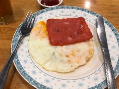 火腿煎双蛋-椰香超级饼屋