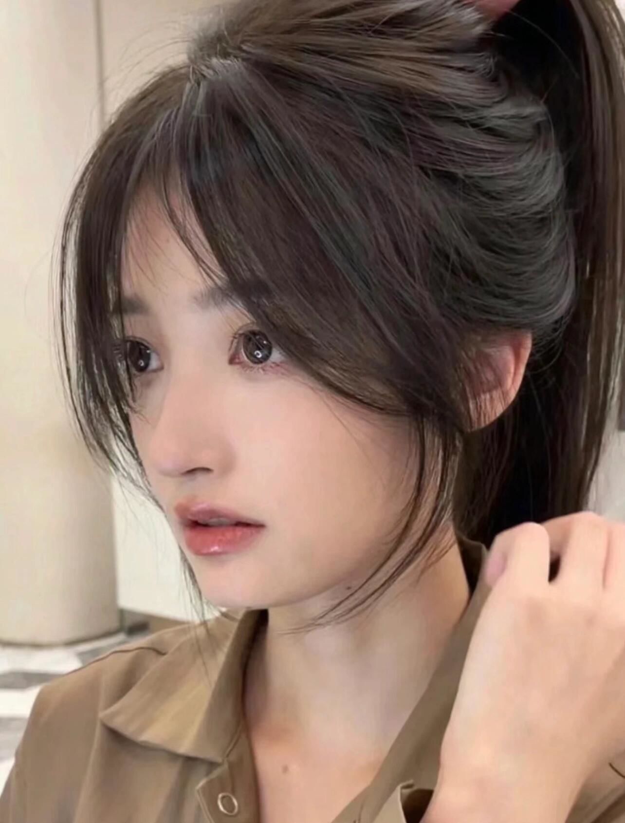 中分发型的柔美