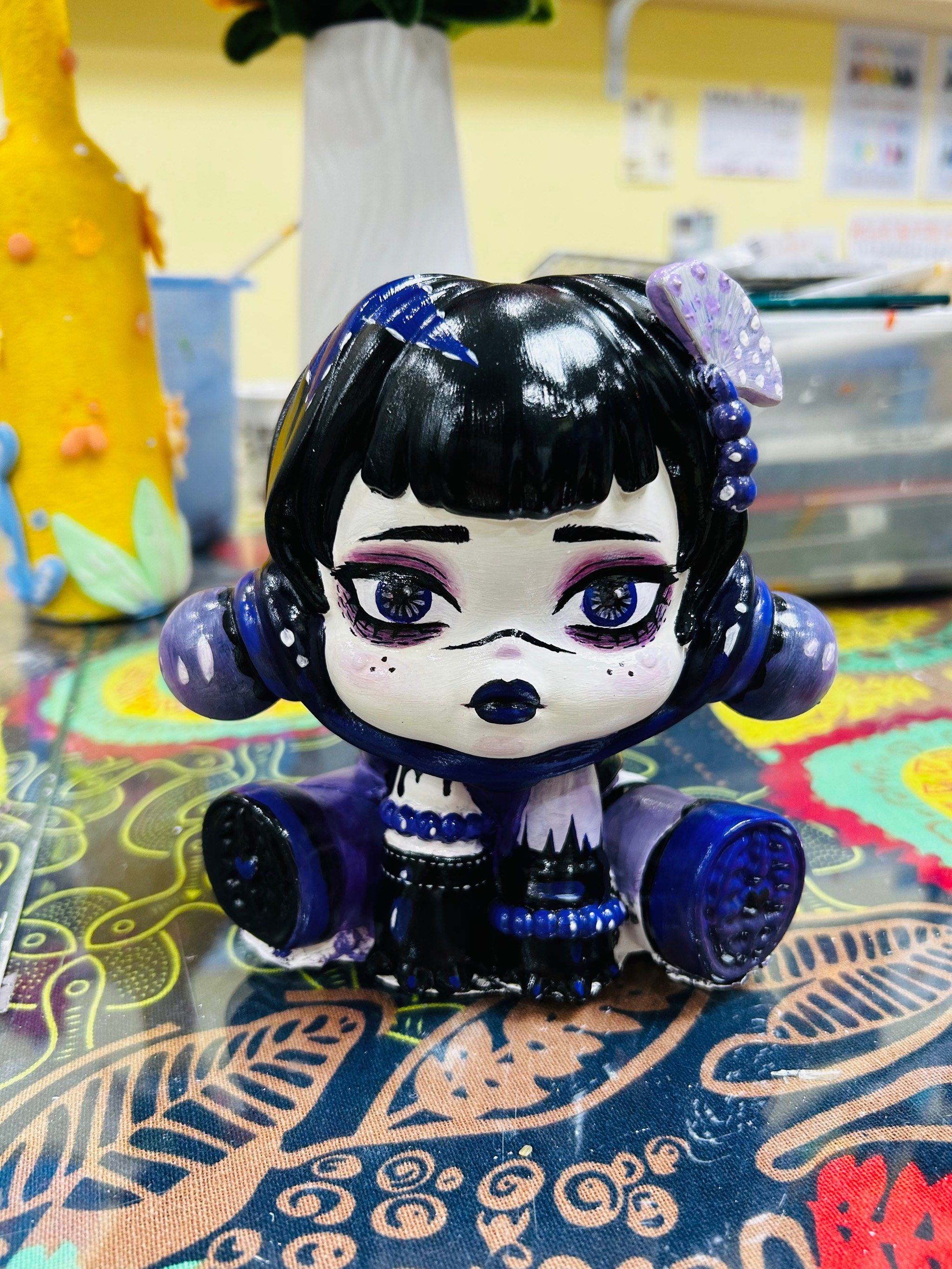 东西像极了陶瓷#石膏娃娃彩绘 #创意diy