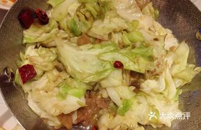 Shredded Cabbage in Dry Pot