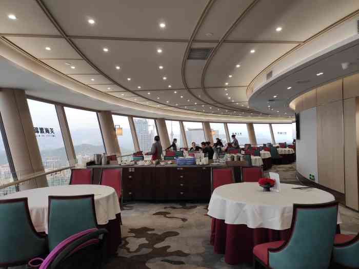 国贸旋转餐厅国贸大厦顶层49楼视野开阔罗湖尽收眼底关键是坐着不动1