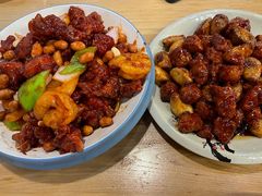 椒香虾仁爆鸡球-陈傻子餐厅(世纪都会店)