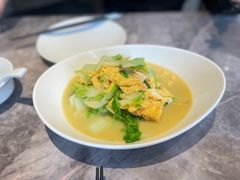 小白菜烩腐竹-吕氏焗小鲜•花园餐厅(八大关店)