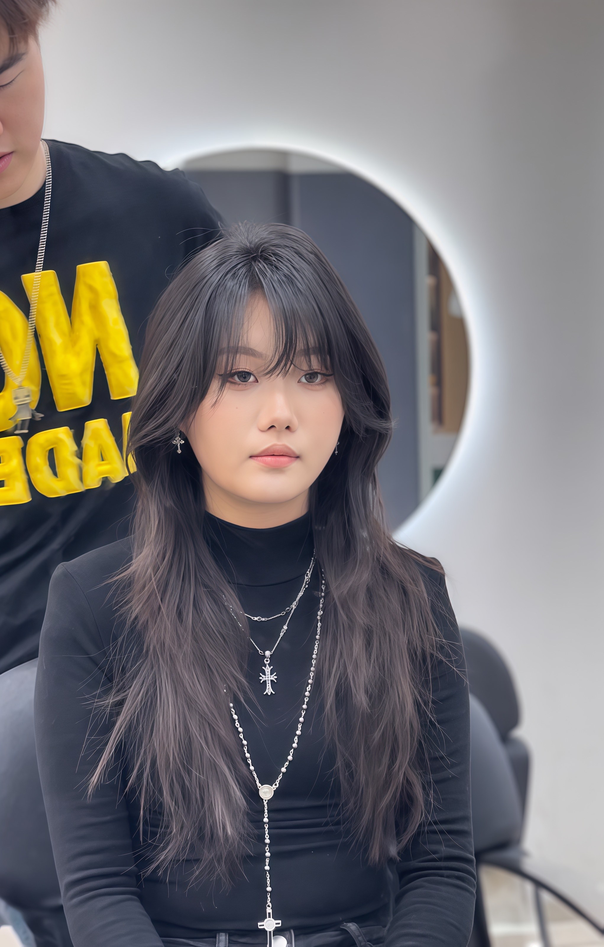 高颜值女孩子都剪的鲻鱼头